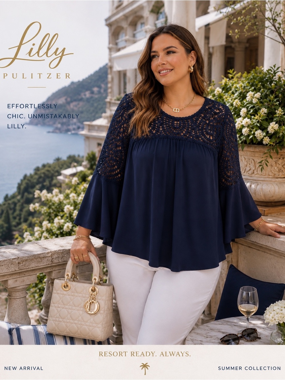LILLY PULITZER ✨ NAVY LACE BLOUSE
💎 Elegant • Feminine • Statement
✨ NWT